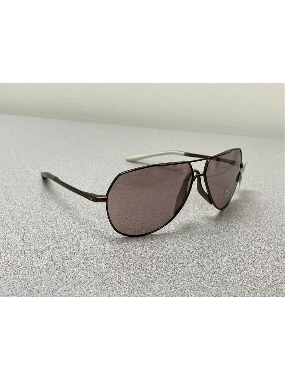 NEW NIKE OUTRIDER AVIATOR EV1086 220 BROWN W/ BROWN COURSE TINT LENS